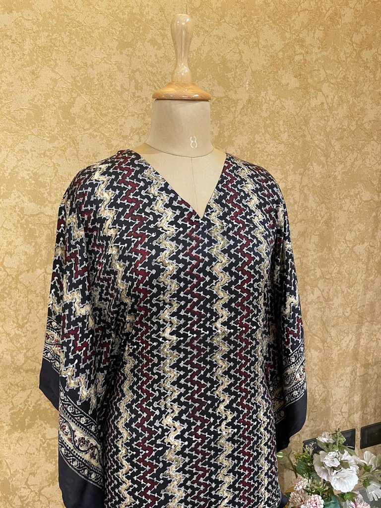 Ajrakh Silk Kaftans 4801