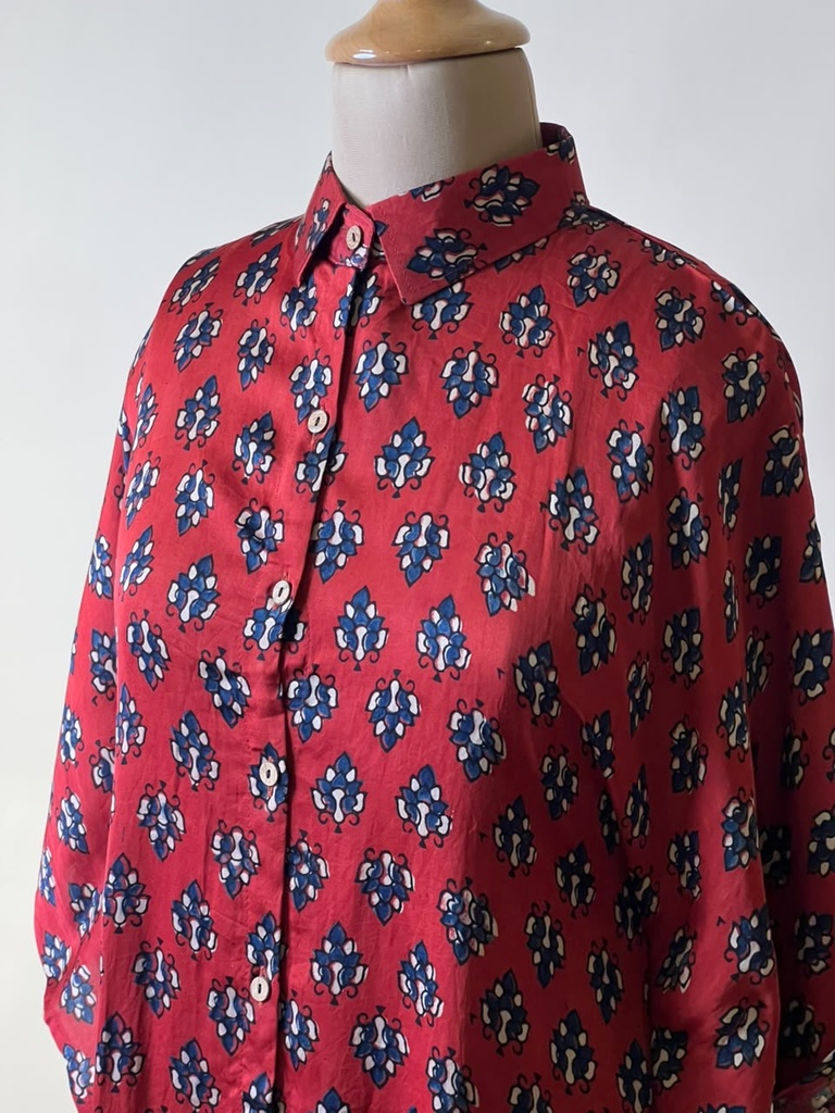 Ajrakh Modal Shirt Kaftans 5015