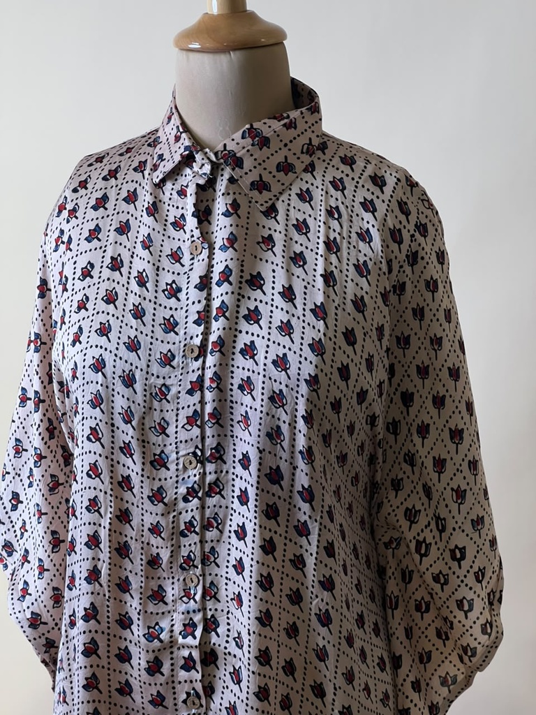 Ajrakh Modal Shirt Kaftans 5015 BEIGE