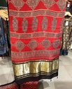 Ajrakh Modal Silk Sarees 5033