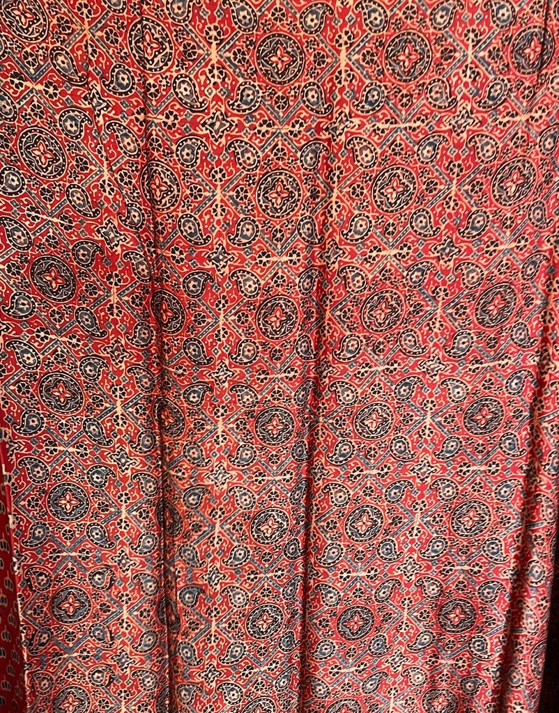 Ajrakh Modal Silk Sarees 5033