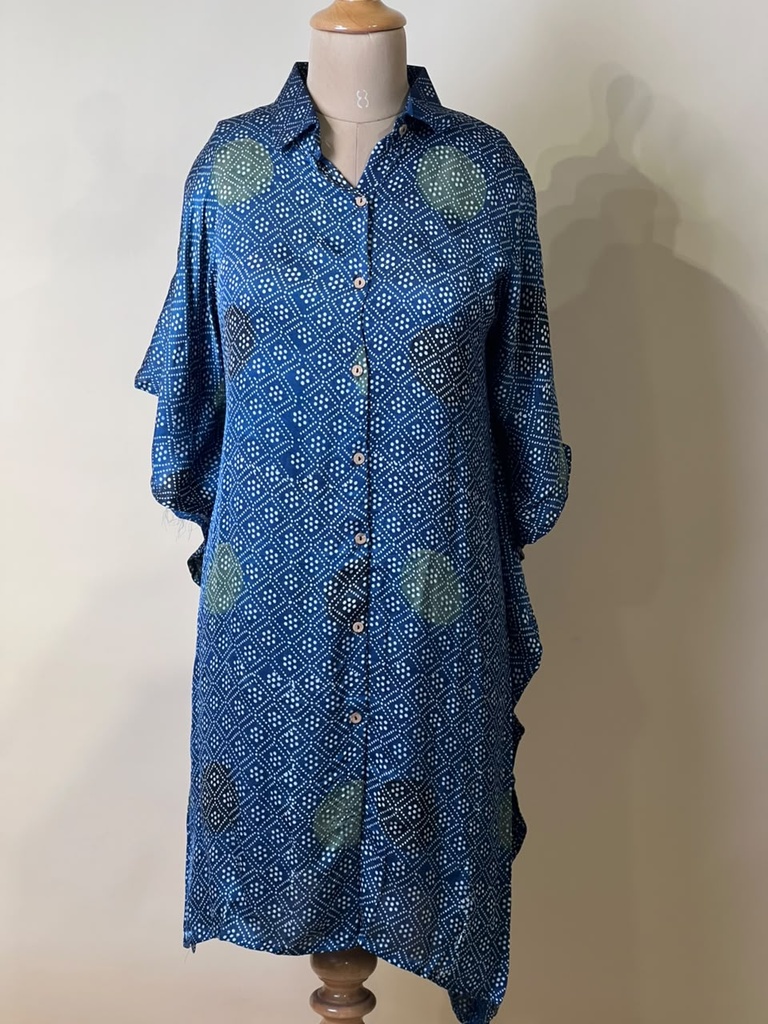 Ajrakh Modal Shirt Kaftans 5015
