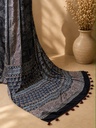 Premium Ajrakh Modal Silk Sarees 5036