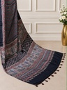 Handwork Ajrakh Modal Silk Sarees 5036