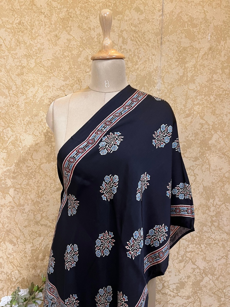 Premium Ajrakh Modal Stoles 5071
