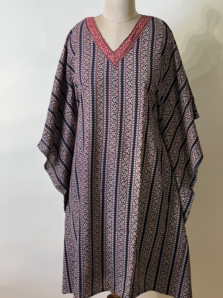 Ajrakh Cotton Kaftans 4802 BLACK 5