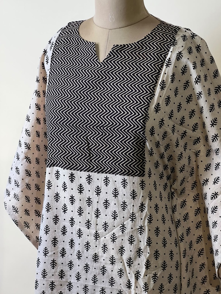 Ajrakh Cotton Kaftans 4802 IVORY 3