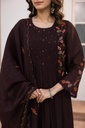 Mul Chanderi kurti sets 4609 MAROON