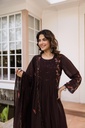 Mul Chanderi kurti sets 4609 MAROON