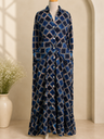 Ajrakh Modal Kaftan Style Dress 4803 BLACK 2