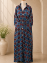 Ajrakh Modal Kaftan Style Dress 4803