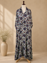 Ajrakh Modal Kaftan Style Dress 4803