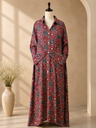 Ajrakh Modal Kaftan Style Dress 4803
