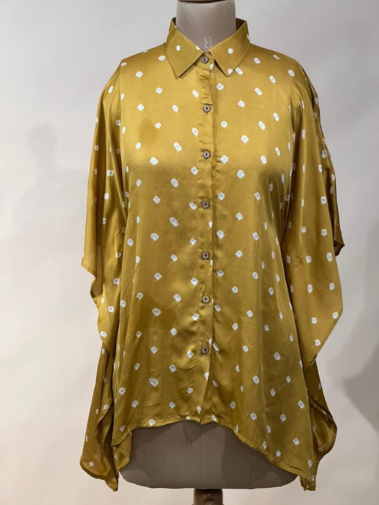 Bandhani Modal Shirt Kaftans 5015 YELLOW