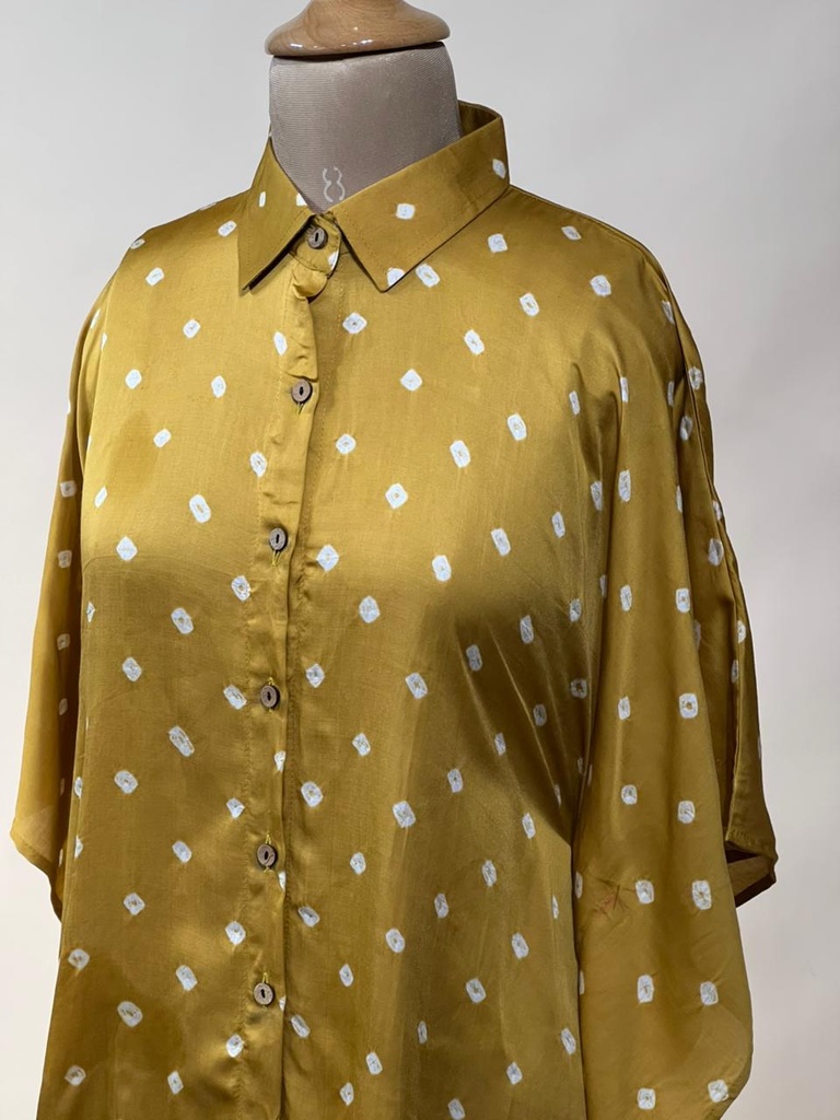 Bandhani Modal Shirt Kaftans 5015 YELLOW