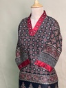 Ajrakh Mashru Silk Kurti 5053 BLACK