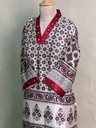 Ajrakh Mashru Silk Kurti 5053 IVORY