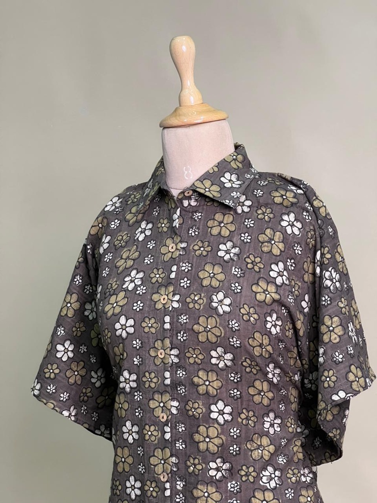 Ajrakh Cotton Shirt Kaftan 4802