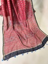Ajrakh Chanderi Silk Sarees 5028 RED 2