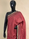 Ajrakh Chanderi Silk Sarees 5028 RED 1