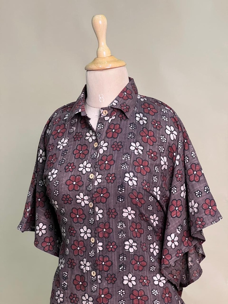 Ajrakh Cotton Shirt Kaftan 4802