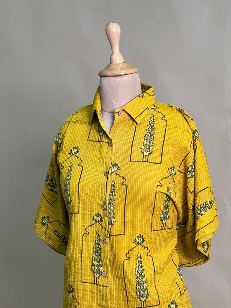 Ajrakh Cotton Shirt Kaftan 4802