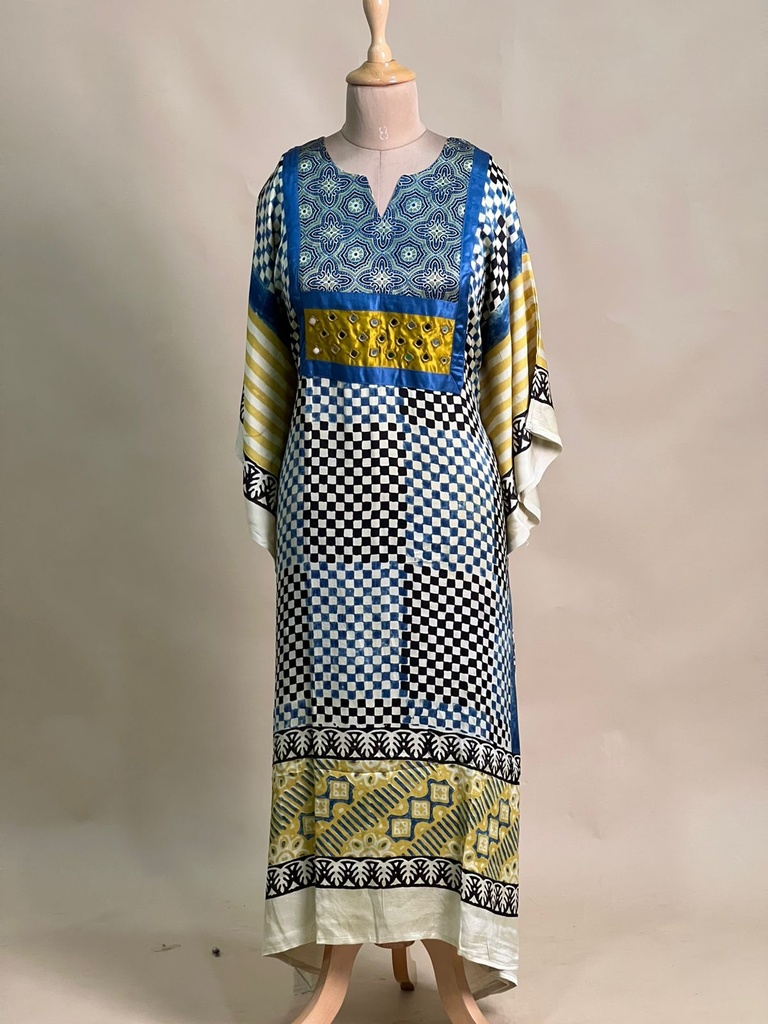 Box pattern modal kaftans 4803
