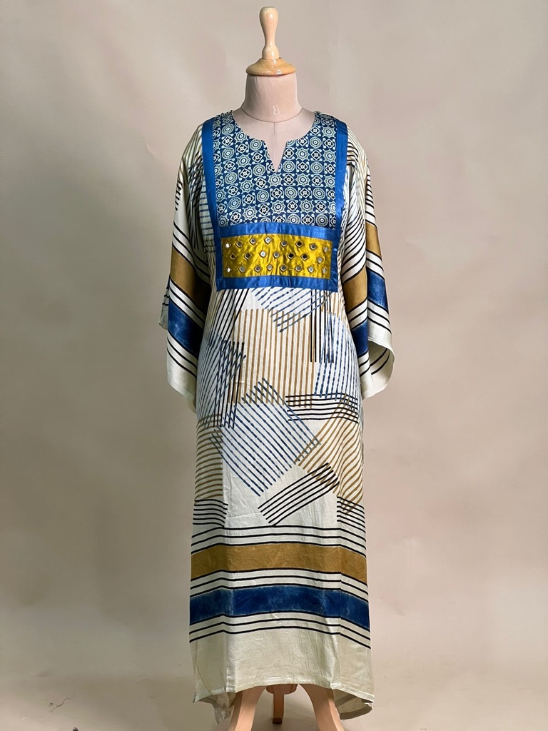 Box pattern modal kaftans 4803