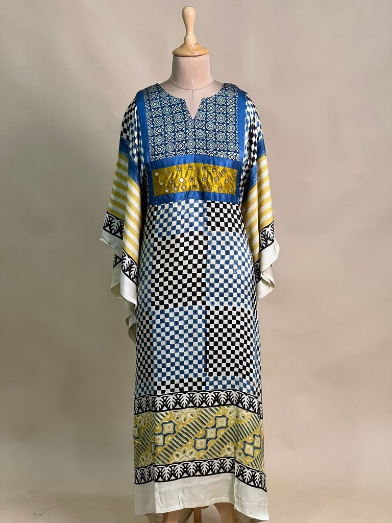 Box pattern modal kaftans 4803