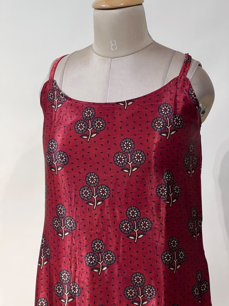 Ajrakh Mashru Silk Kurtis 5016 RED 1
