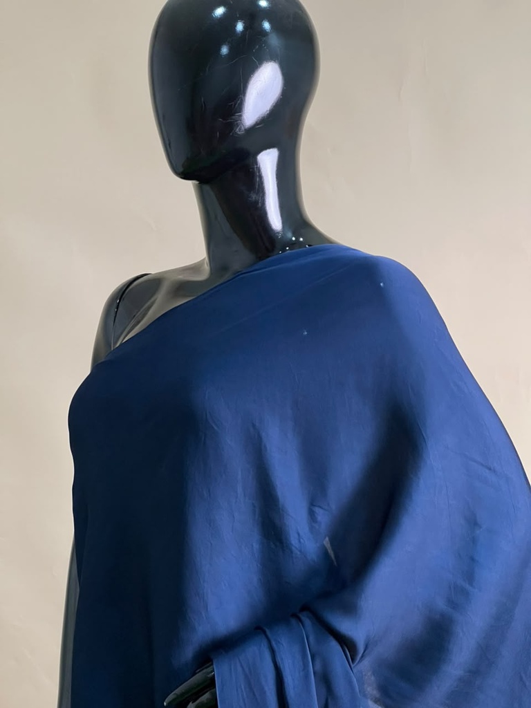 Premium Plain Modal Sarees 5020 BLUE