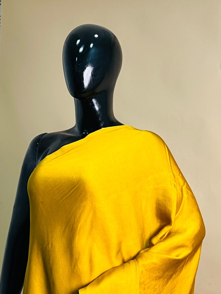 Premium Plain Modal Sarees 5020 YELLOW