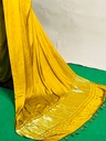 Premium Plain Modal Sarees 5020 YELLOW