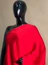 Premium Plain Modal Sarees 5020 RED