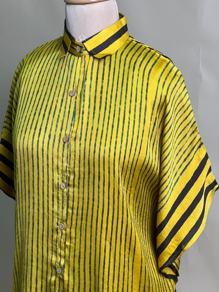 Ajrakh Modal Shirt Kaftans 5015 YELLOW