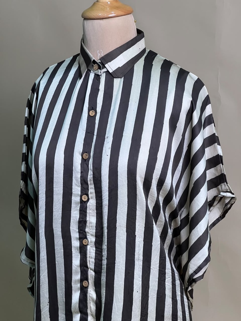 Ajrakh Modal Shirt Kaftans 5015 BLACK 6