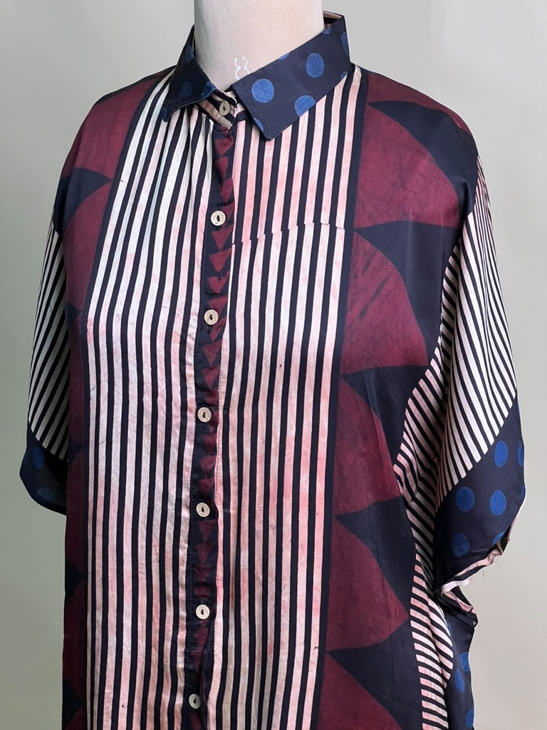 Ajrakh Modal Shirt Kaftans 5015 BLACK 5