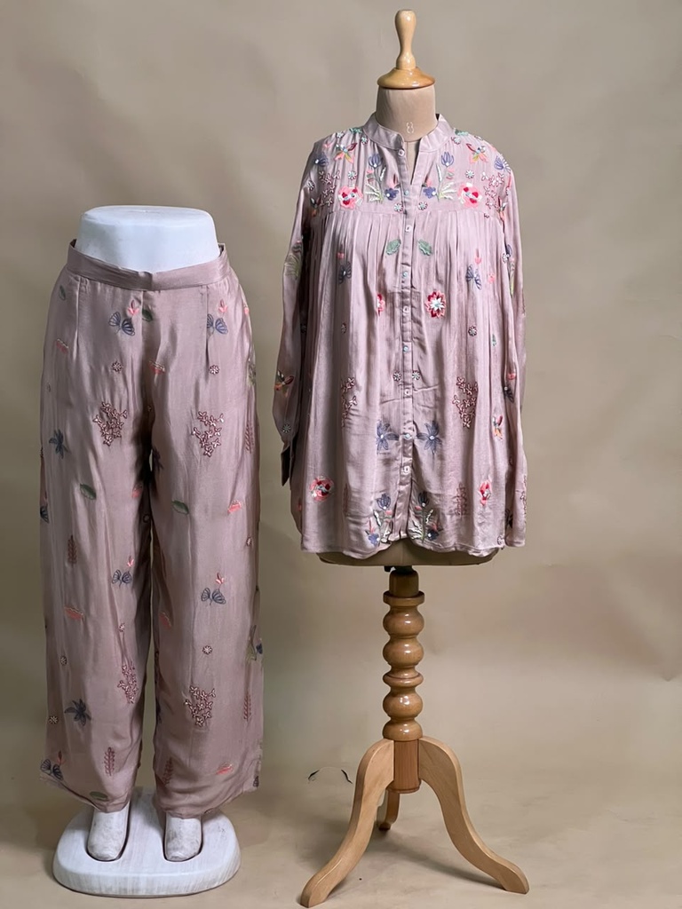 Embroidered Chinon Coord Sets 5049