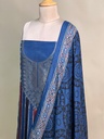 Ajrakh Dola Silk Suit Sets 5048 BLUE 2