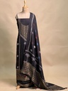 Ajrakh Dola Silk Suit Sets 5048 BLACK 2