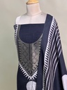 Ajrakh Dola Silk Suit Sets 5048 BLACK 4