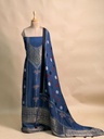 Ajrakh Dola Silk Suit Sets 5048 BLUE 4