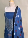 Ajrakh Dola Silk Suit Sets 5048 BLUE 4