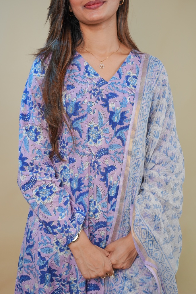 Soft Jaipur Cotton Anarkali Sets 5060 PINK