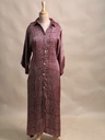Ajrakh Modal Kaftan Style Dress 4803 RED