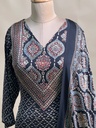 Ajrakh Modal Kurti Dupatta Set 5012