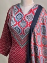 Ajrakh Modal Kurti Dupatta Set 5012 RED