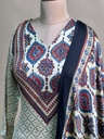 Ajrakh Modal Kurti Dupatta Set 5012 IVORY