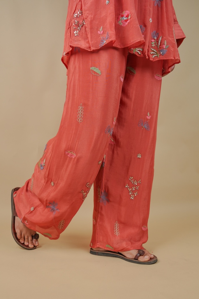 Embroidered Chinon Coord Sets 5049