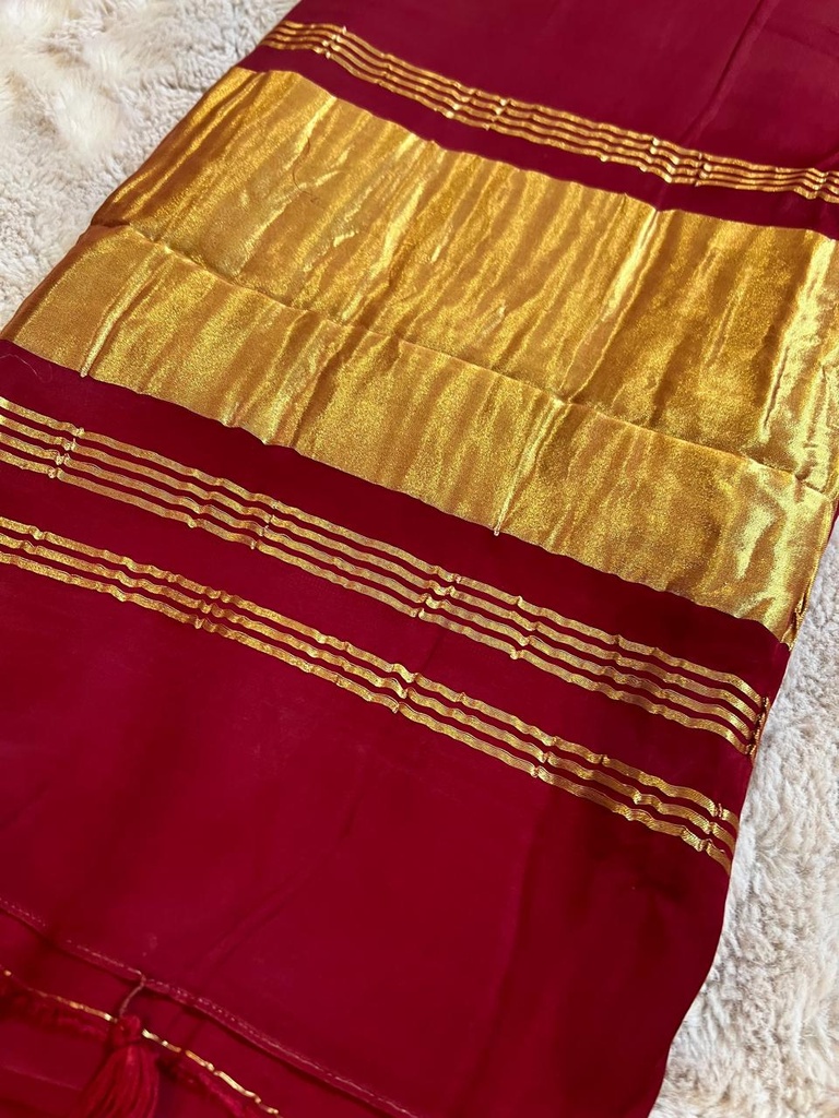 Premium Plain Modal Silk Sarees 5048